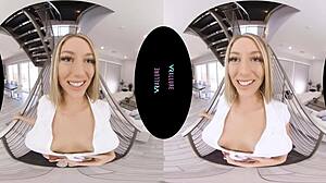 Virtual reality masturbation with Kayley Gunner