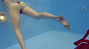 Erotic underwater porn video petite marfa with perfect tits and ass