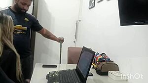 Brazilian amateur gets fucked from behind HD video