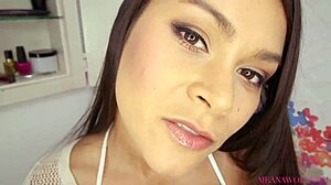 Unexpected pleasure with well endued stepbrother because of stepsister's honesty