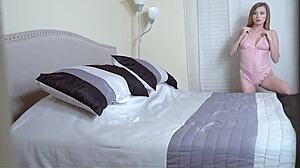 Stepdad bashes petite blonde babe in POV swollen doggystyle
