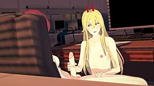 This Japanese hentai video includes Futa Makima filled with penetration and moaning Orgasming sound