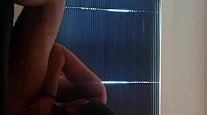 Sexual Asian man and woman having intercourse in 69 sexual position