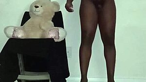 Home made porn video singing and dancing to electronic music alone
