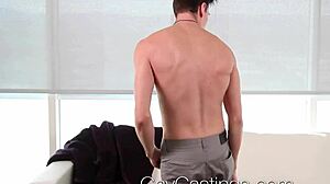 Gays in Casting’s unrestrained gay porn audition with Jack Hunter