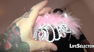 First person view of intense encounter with massive ebony shaft of Aletta Ocean