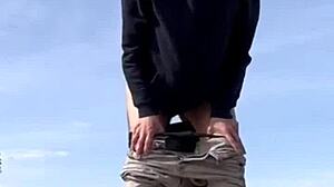 After the hot blowjob and doggy style sex, I left the car with Cumming