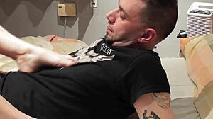 It involves solo foot fetish session that ends in massive orgasm