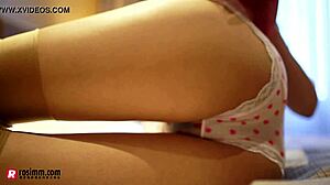 Beautiful Asian girl in homemade erotic video.