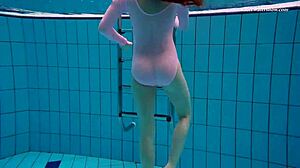 Steamy mermaid Liza bubarek in hot aquatic scene