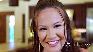 Alison Rey's hot scene with intense eye contact and deep penetration