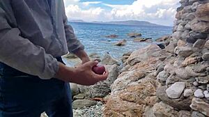 Hairy daddy's rough weekend in nature with teen slut