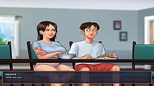 Steamy cartoon with big-boobed girls and a huge cock