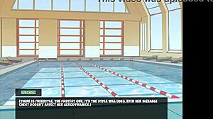 3D animated hentai featuring poolside sex with babes