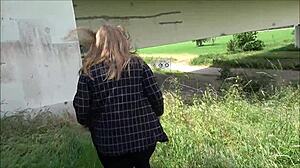 A perverted man takes advantage of a naive man in this homemade video