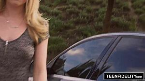 Aubrey Sinclair in teenfidelity scene with facial and creampie