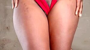 Small boobed beauty gets her African pussy fucked and creamed