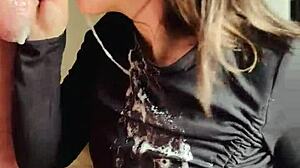 throatpie so sloppy, she sucked every damn drop outta that cock, man