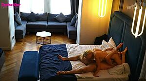 damn, juicy's getting slammed on a hotel hidden cam, so hot