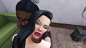 Maritza, the Mexican mom, joins wild group action in the hood!